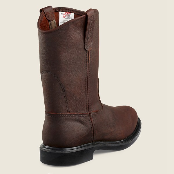 Red Wing Iş Botu Erkek - Supersole® - 11-Inch Soft Toe Pull-On - Koyu Kahverengi - 46GNUKIJL